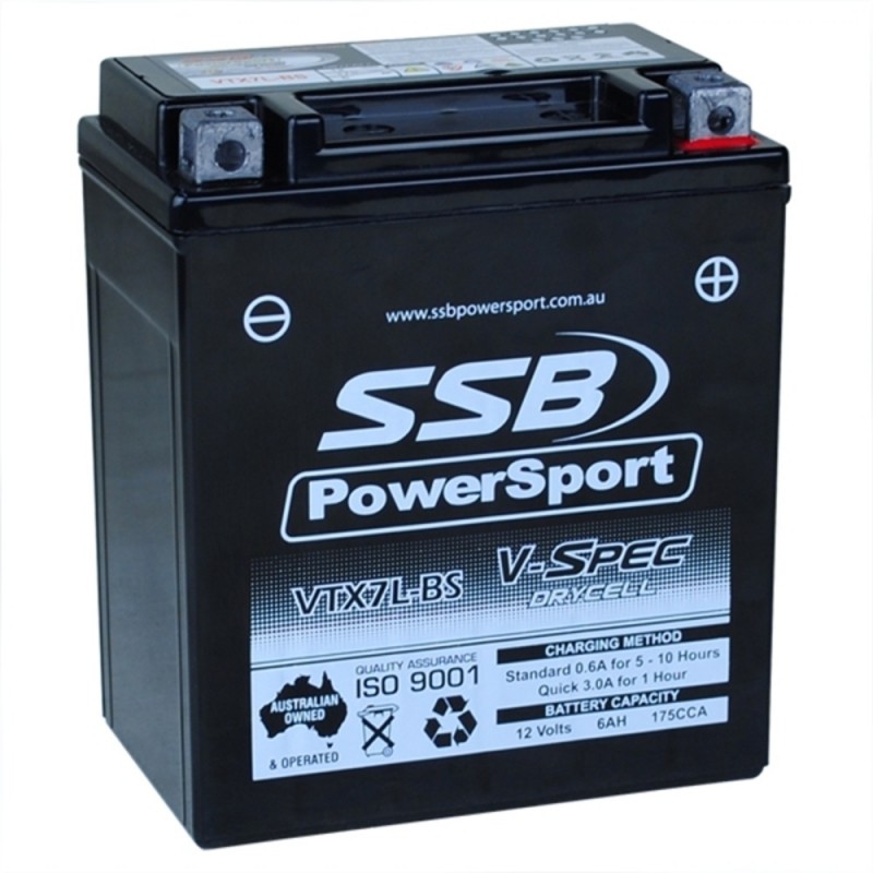 SSB 12V V-Spec High Performance AGM Battery - VTX7L-BS