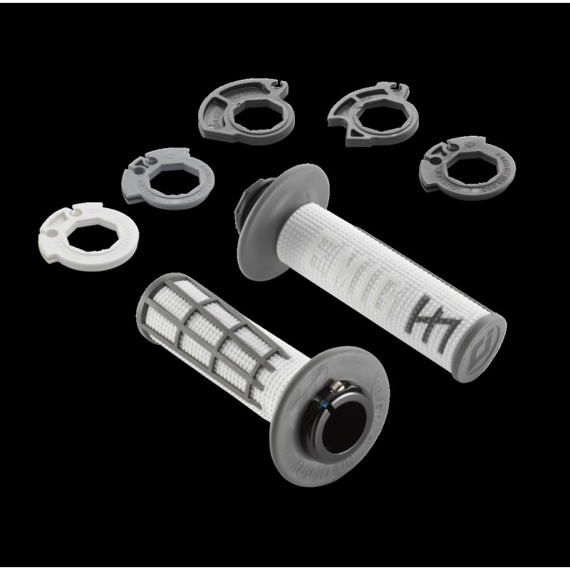 KTM Lock-On Grip Set Jeff Emig Black/White