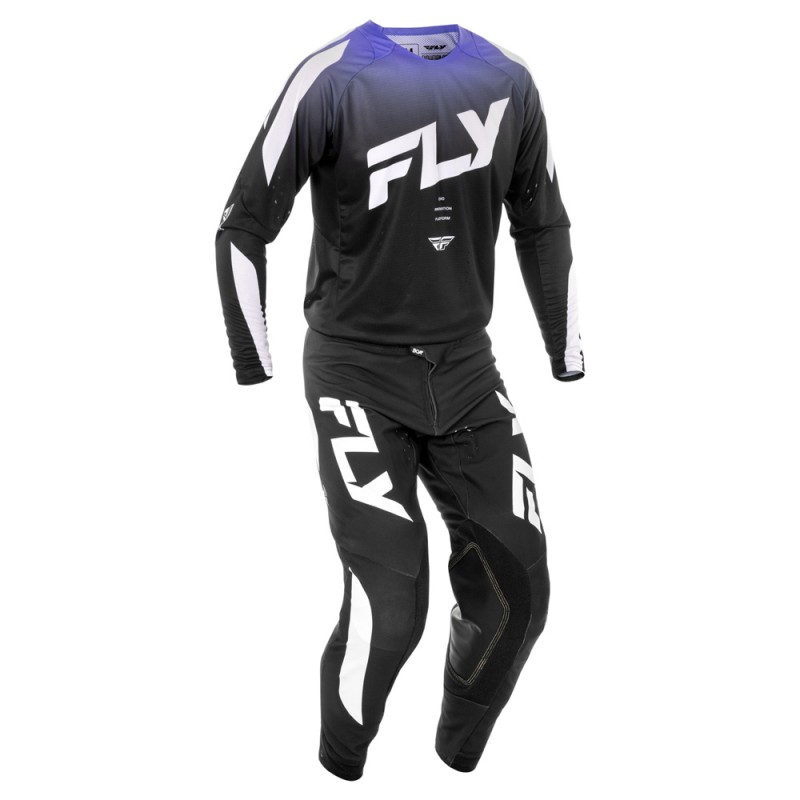 Fly Racing 2025 Evolution MX Jersey Black/White/Purple