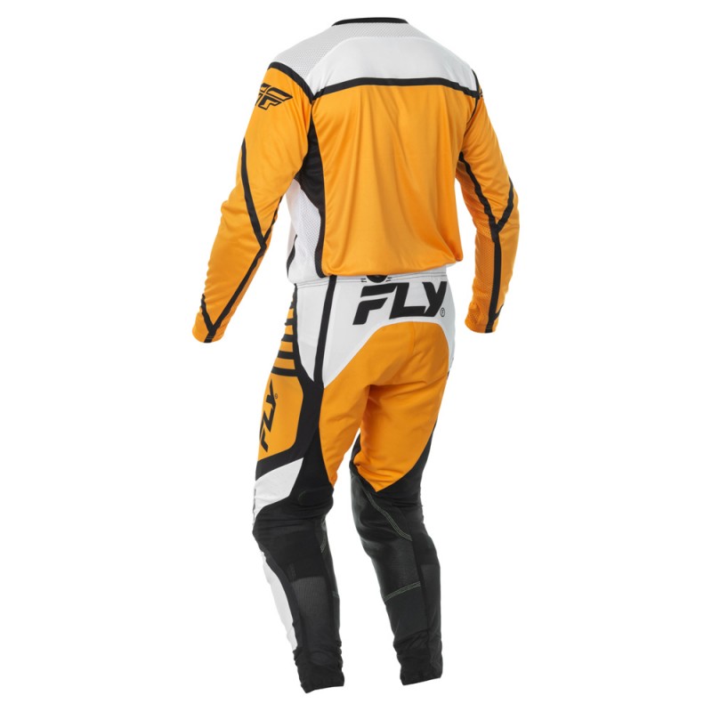 Fly Racing 2025 Lite MX Jersey White/Black/Mustard