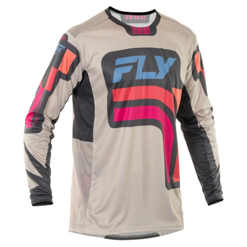 Fly Racing 2025 Lite S.E. MX Jersey Vice Grey/Pink/Coral
