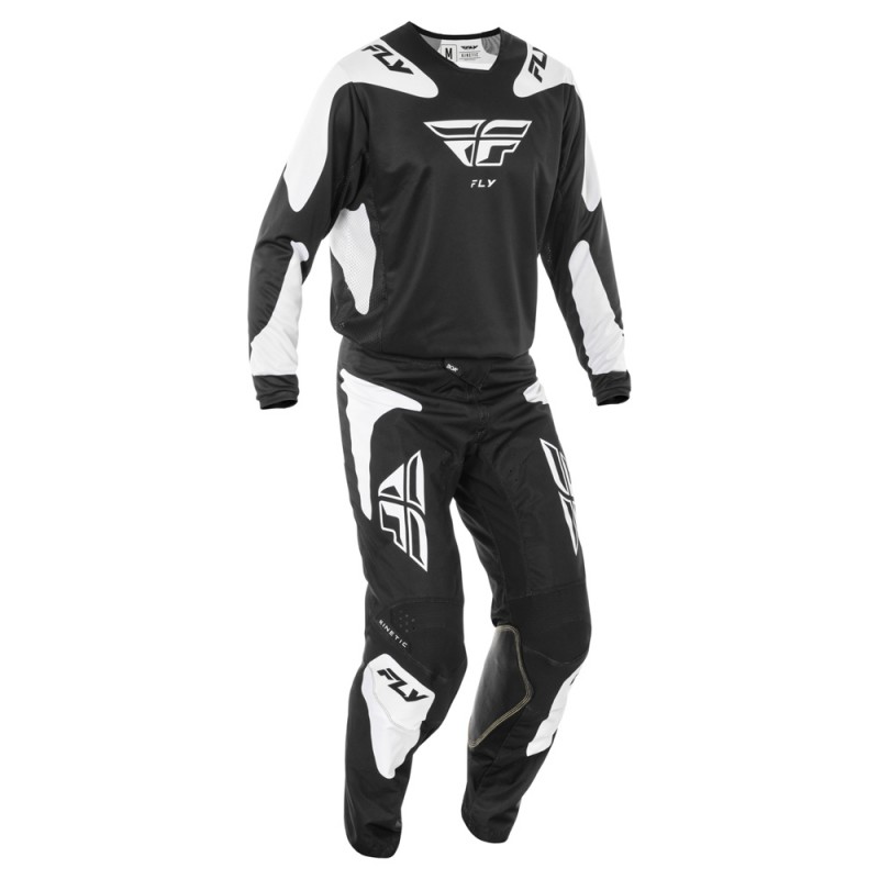 Fly Racing 2025 Kinetic MX Pants Sym Black/White