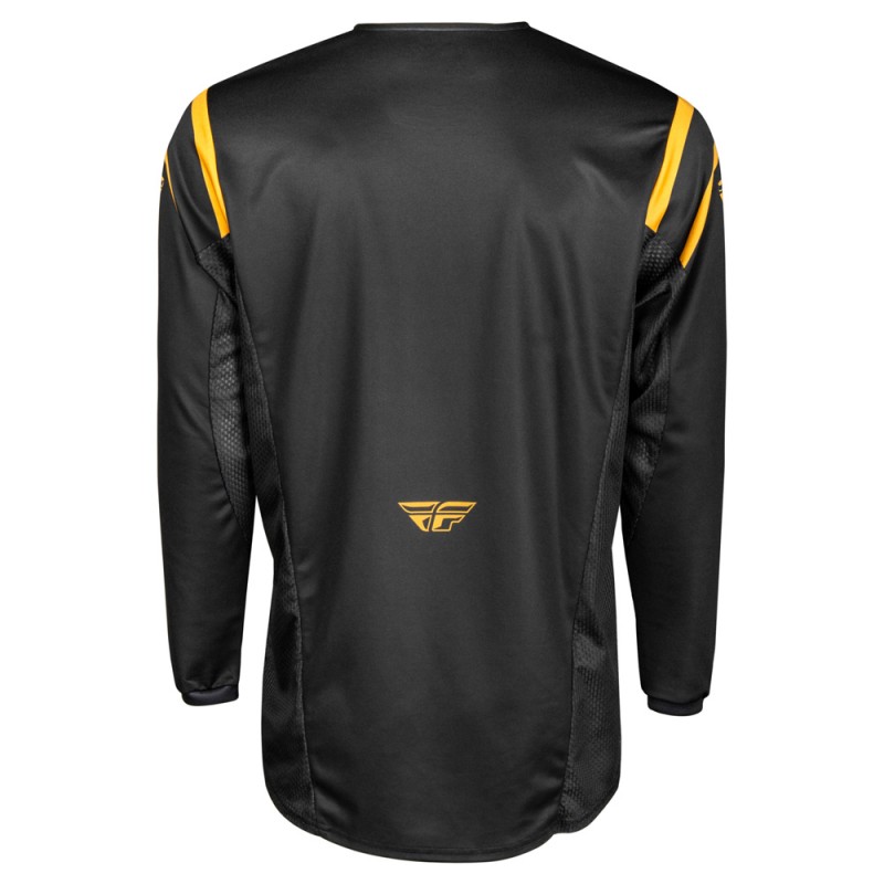 Fly Racing 2025 Kinetic MX Jersey Center Black/Gold
