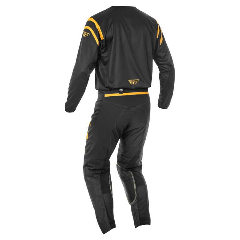 Fly Racing 2025 Kinetic MX Jersey Center Black/Gold