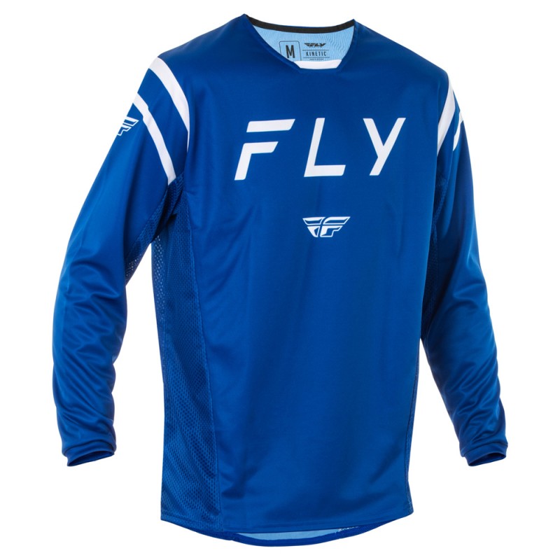 Fly Racing 2025 Kinetic MX Jersey Center Navy/White