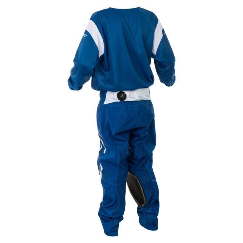 Fly Racing 2025 Kinetic MX Jersey Youth Stoke Navy/White
