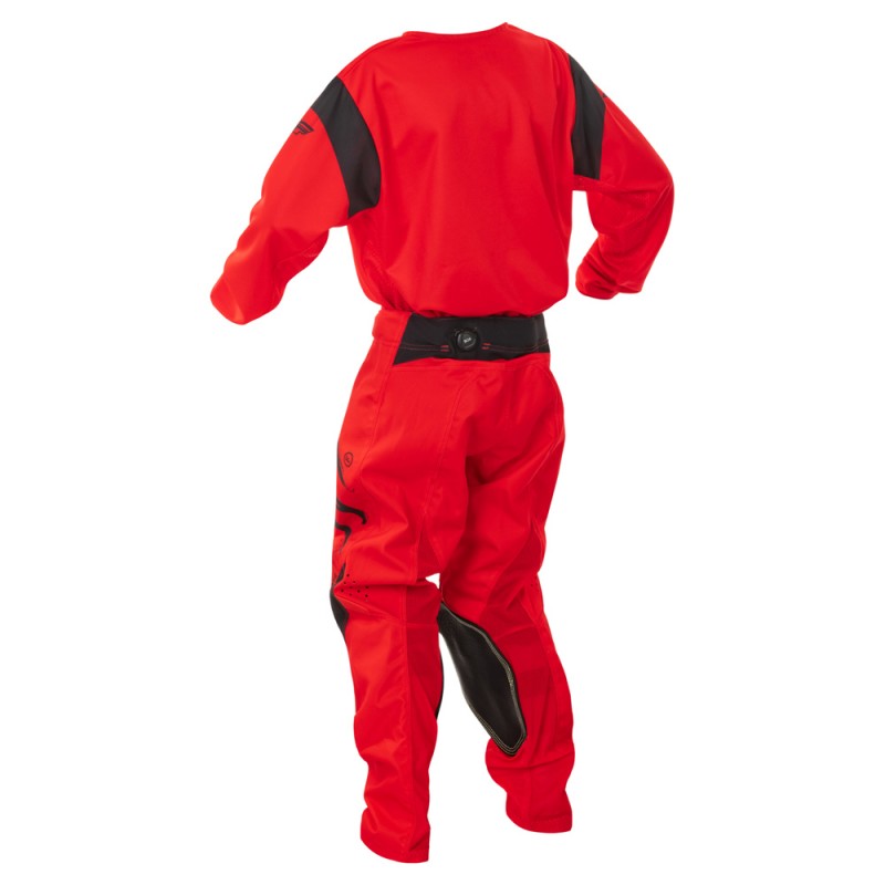 Fly Racing 2025 Kinetic MX Jersey Youth Stoke Red/Black