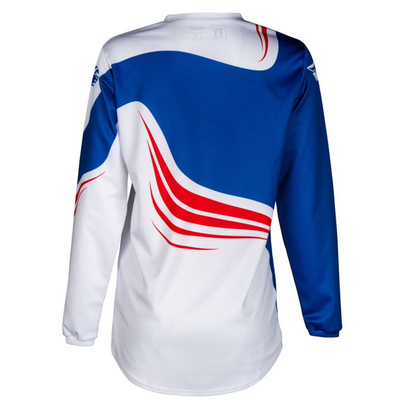 Fly Racing 2025 F-16 MX Jersey Youth Red/White/Blue