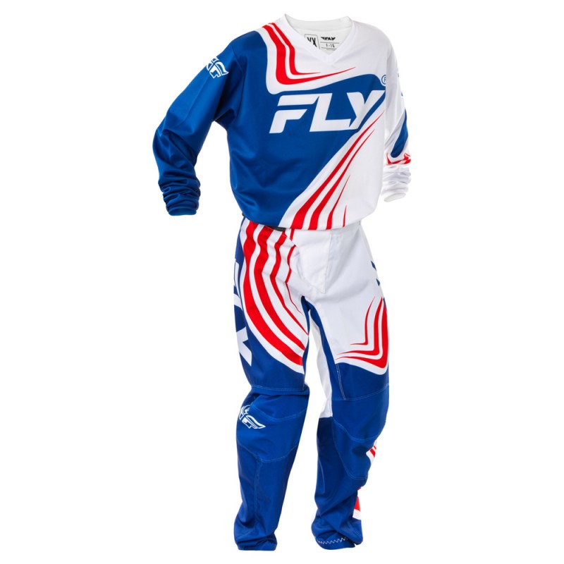 Fly Racing 2025 F-16 MX Jersey Youth Red/White/Blue