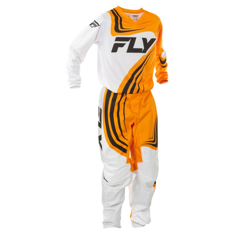 Fly Racing 2025 F-16 MX Jersey Youth Grey/Orange