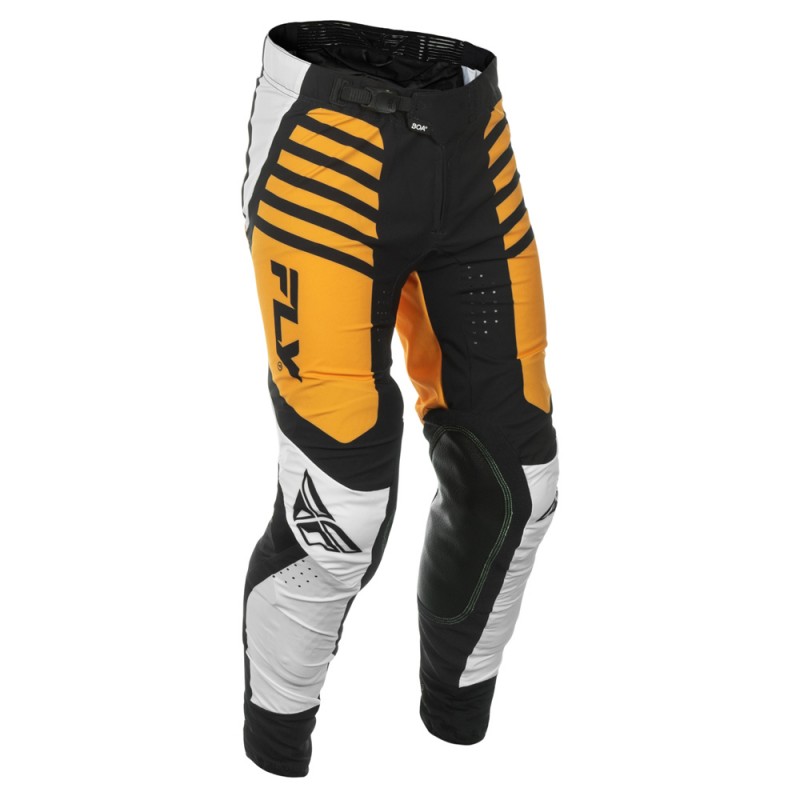 Fly Racing 2025 Lite MX Pants White/Black/Mustard