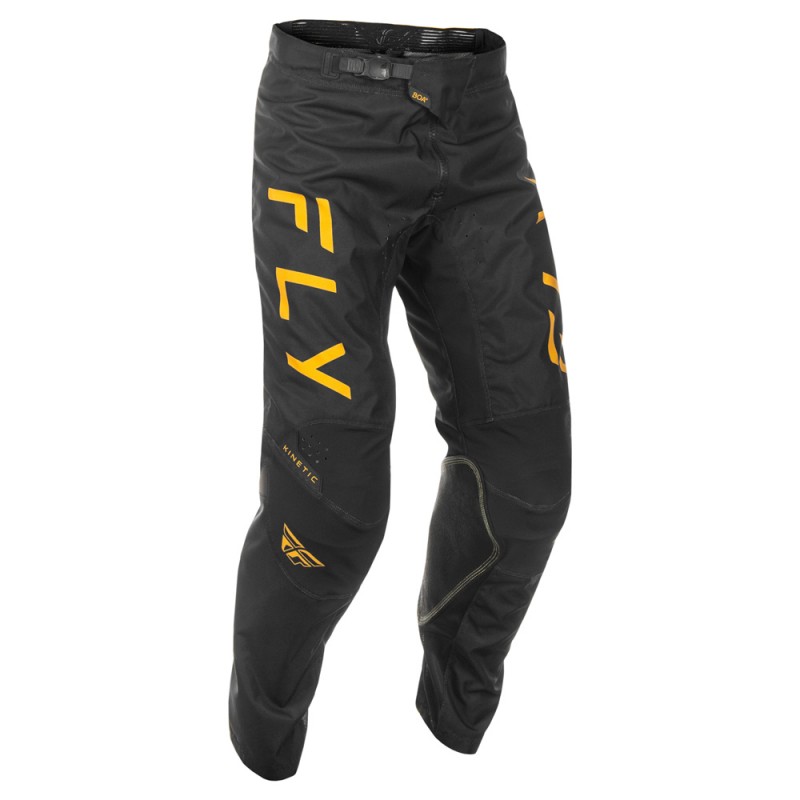 Fly Racing 2025 Kinetic MX Pants Center Black/Gold