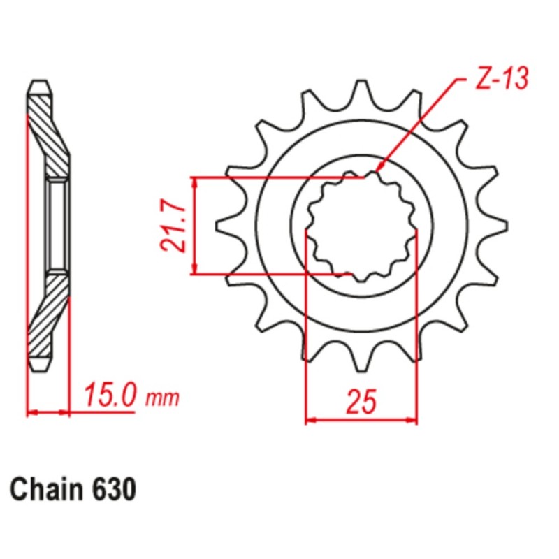 Supersprox Front Sprocket 10-084-15 (630)