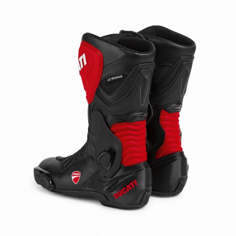 Ducati Speed Evo WP V2 Sport Touring Boots Black/Red/White