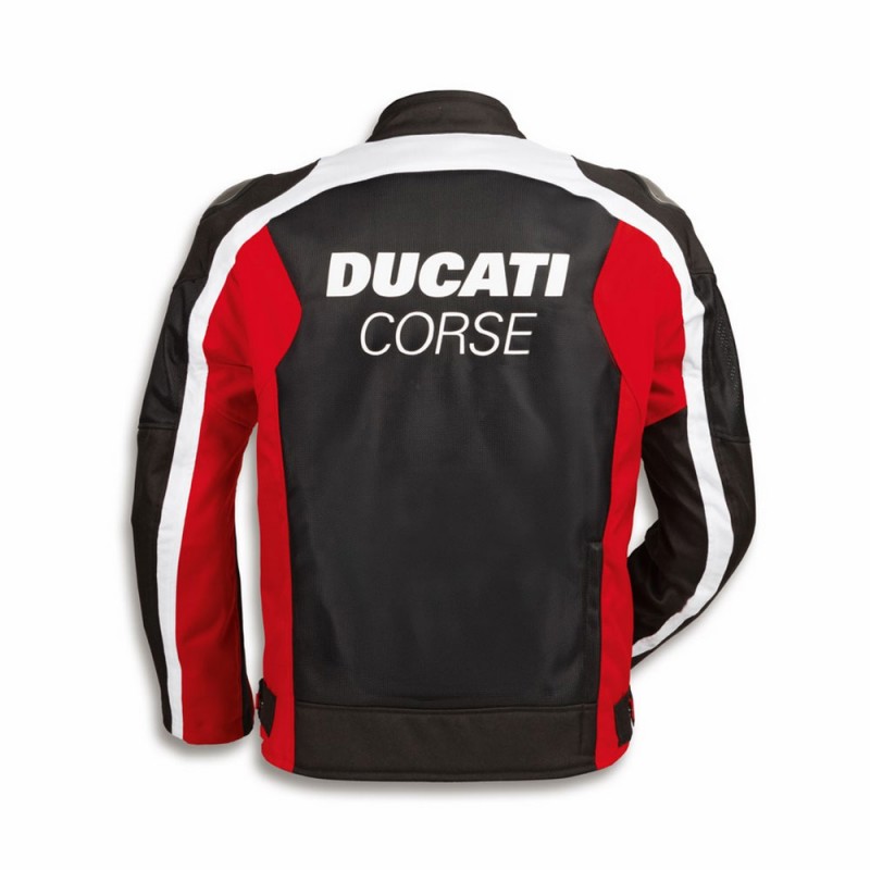 Ducati Corse Summer C4 Fabric Jacket Black/Red/White