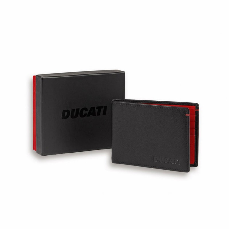 Ducati Firma Leather Wallet Black