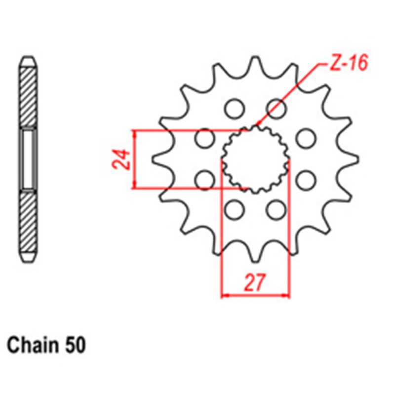 RK Front Steel Sprocket (530)