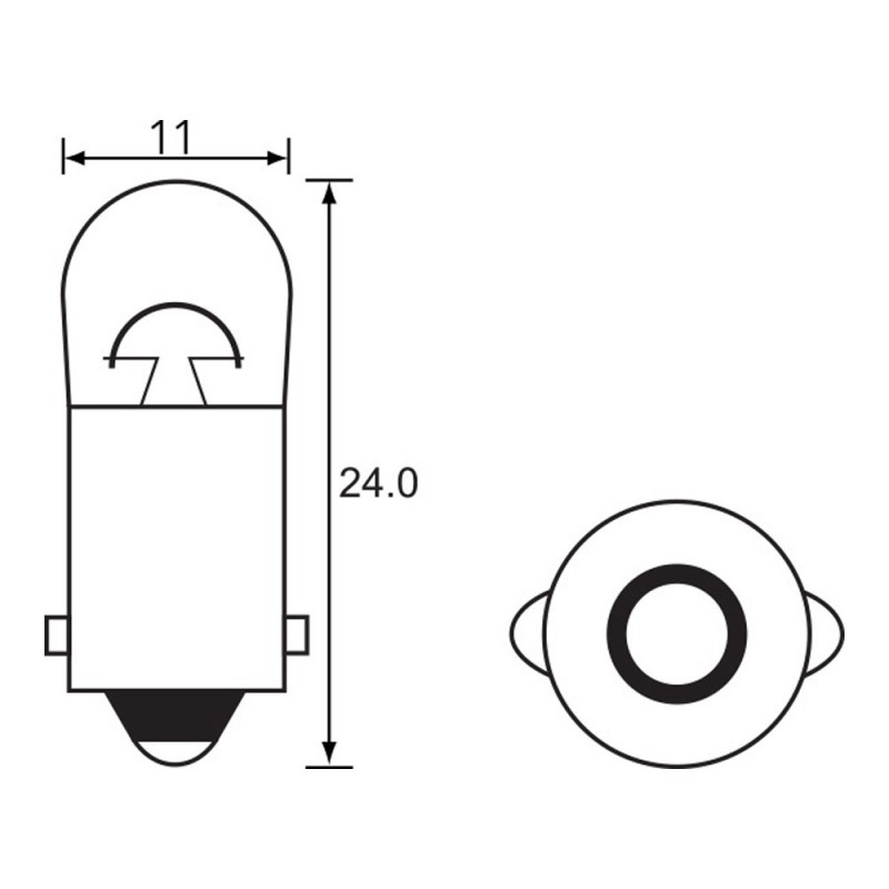 Bulb - Instrument -  6V 3W BA9S -A0122