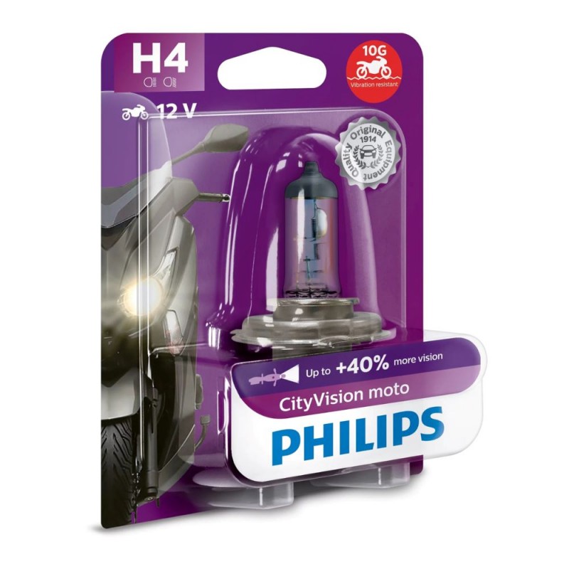 Bulb - Halogen - 12V 60/55W H4 P43T-38 BW City Vision