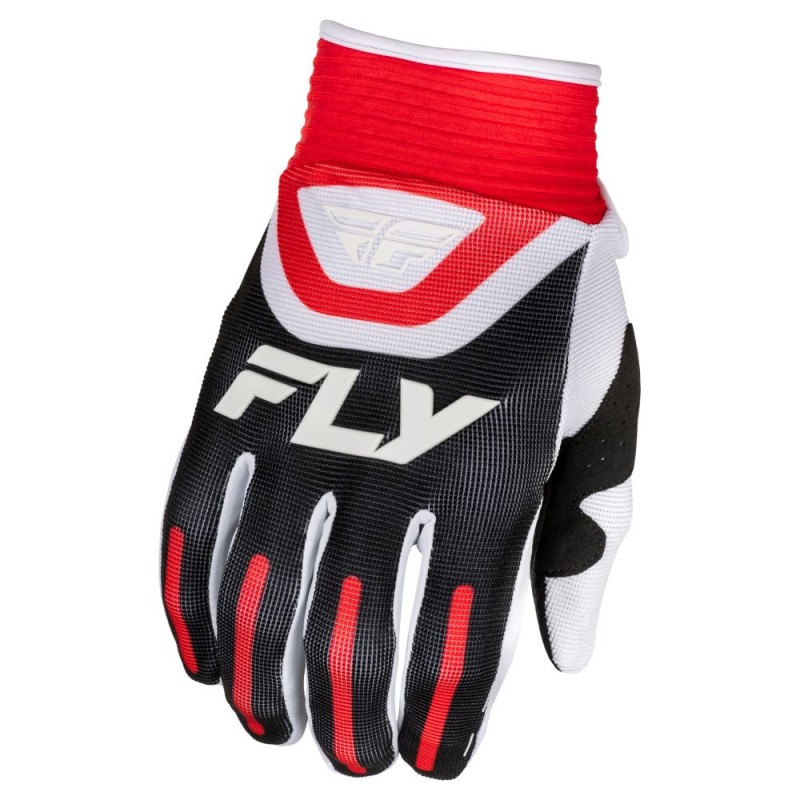 Fly Racing 2025 F-16 Gloves Youth Black/Red/White