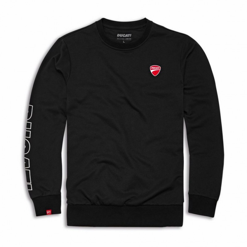 Ducatiana Round Neck Sweatshirt Black