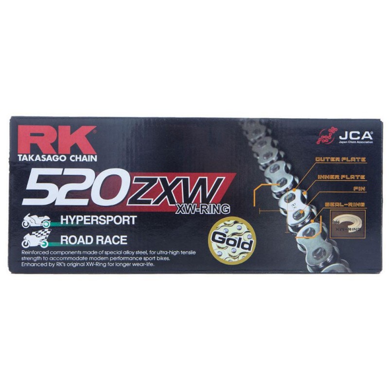 RK Chain GB520ZXW-120L Gold
