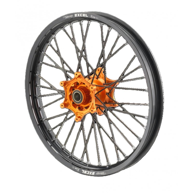 KTM Heavy-Duty Front Wheel Orange Hub