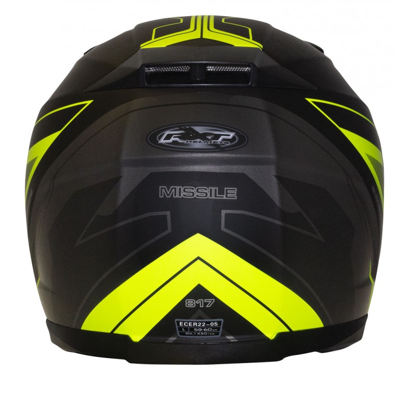 RXT Street Missile Helmet Matt Black/Fluro