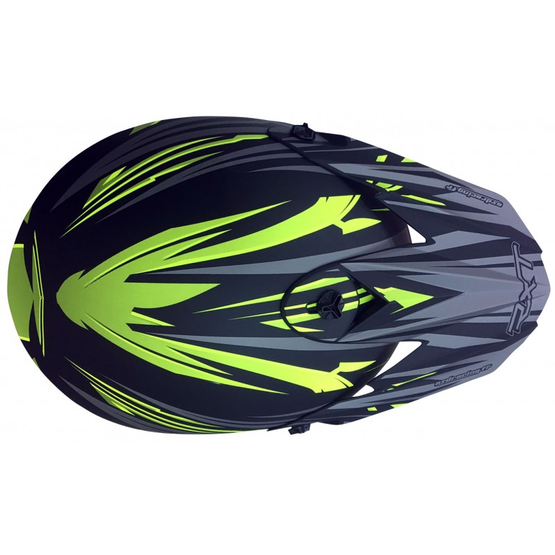 RXT Zenith III Helmet Matt Black/Fluro