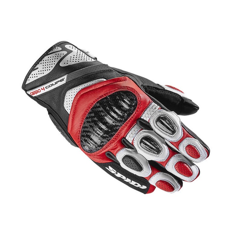 Spidi Carbo 4 Coupe Glove Black/White/Red