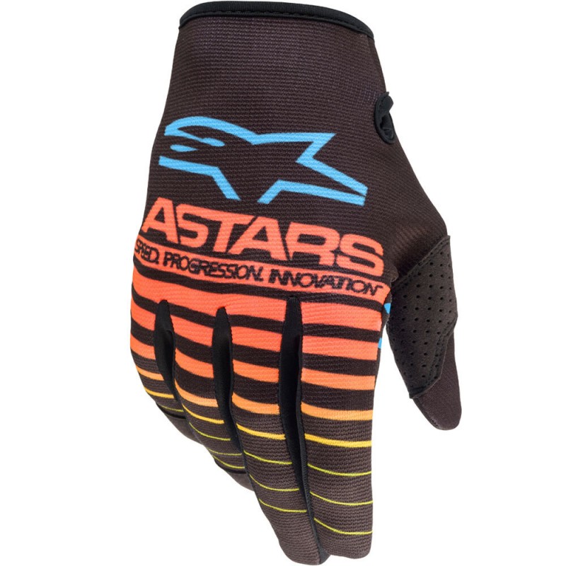 Alpinestars 22 Radar Glove Black/Fluro Yellow/Coral