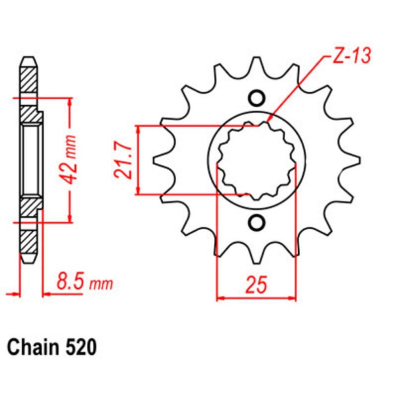 Supersprox Front Sprocket 10-126-xx (520)