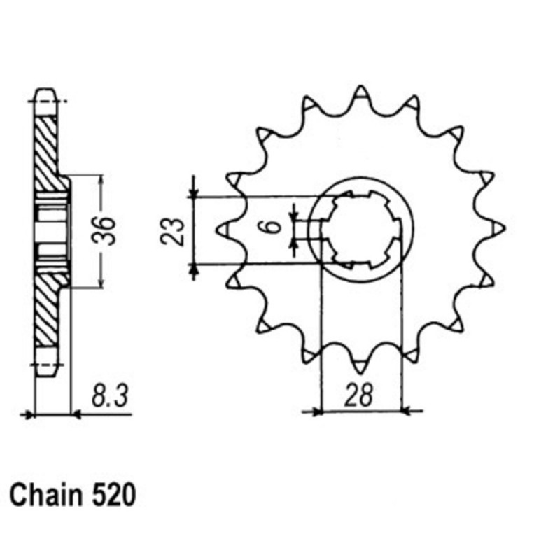 Supersprox Front Sprocket 10-142-xx (520)