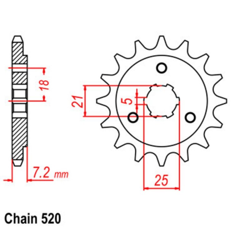 Supersprox Front Sprocket 10-14A-xx (520)