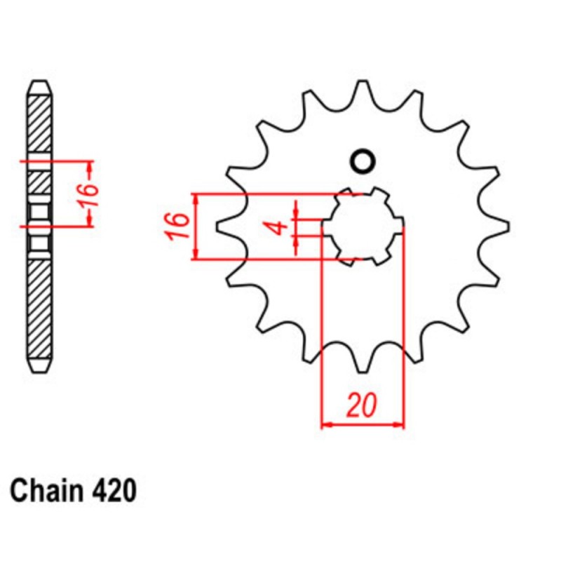 Supersprox Front Sprocket 10-517-xx (420)