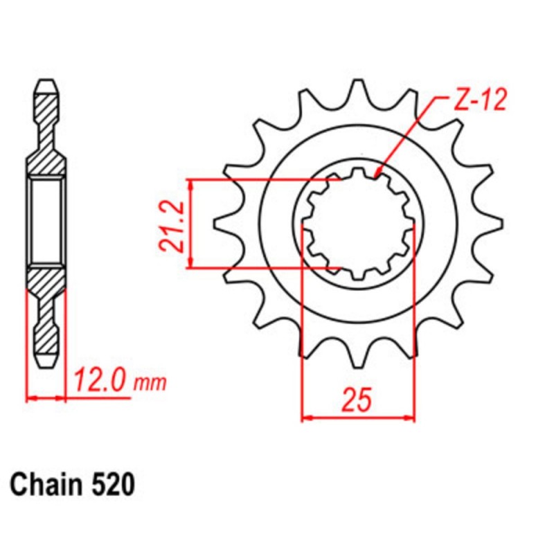 Supersprox Front Sprocket 10-HQ1-xx (520)