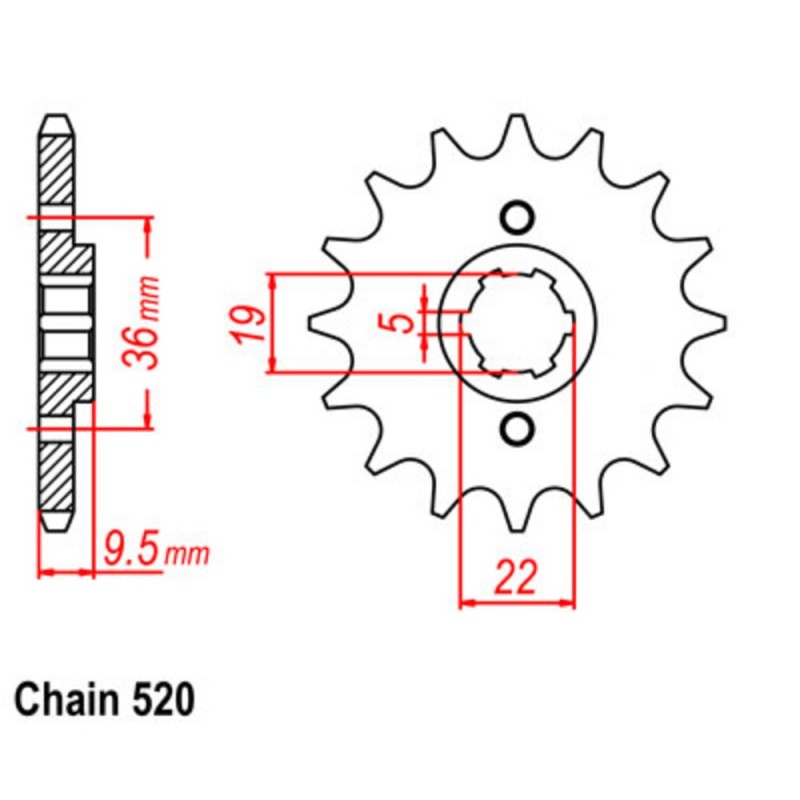 Supersprox Front Sprocket 10-KA4-xx (520)