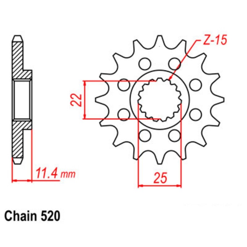 Supersprox Front Sprocket 10-KT2-xx (520)