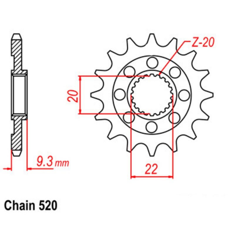 Supersprox Stealth Front Sprocket 10S-035-xx (520)