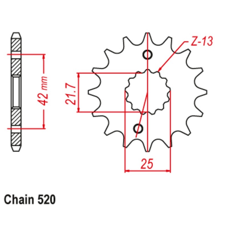 Supersprox Front Sprocket 10-167-xx (520)
