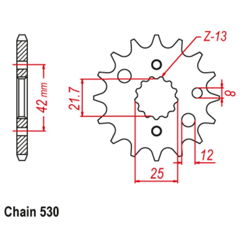 Supersprox Front Sprocket 10-168-xx (530)