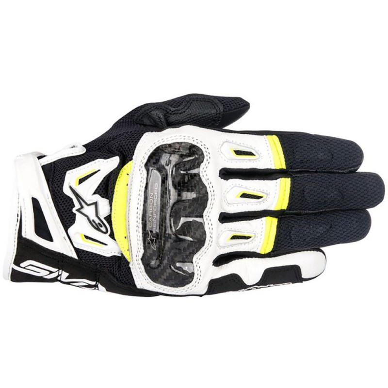 Alpinestars SMX-2 Air Carbon V2 Glove Black/White/Fluro