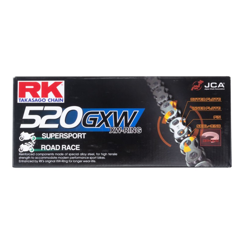 RK Chain 520GXW-120L