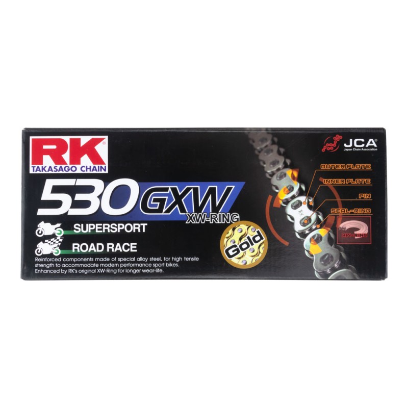 RK Chain 530GXW-120L Gold