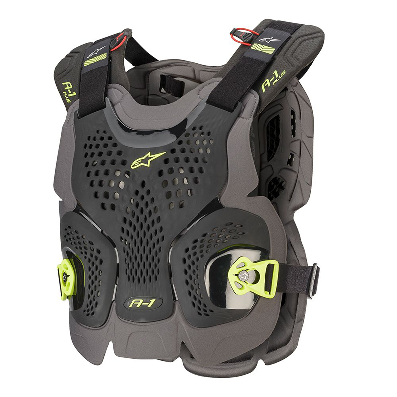 Alpinestars A-1 Plus Chest Protector Black/Anthracite/Yellow Fluorescent
