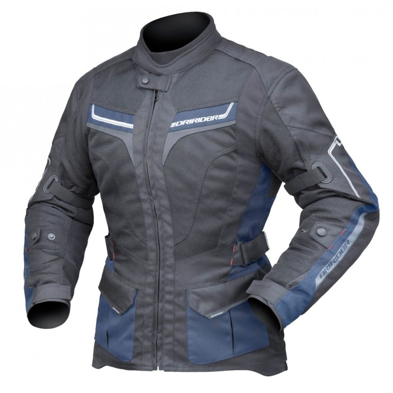 DriRider Apex 5 Airflow Jacket Ladies Black/Atlantic Blue