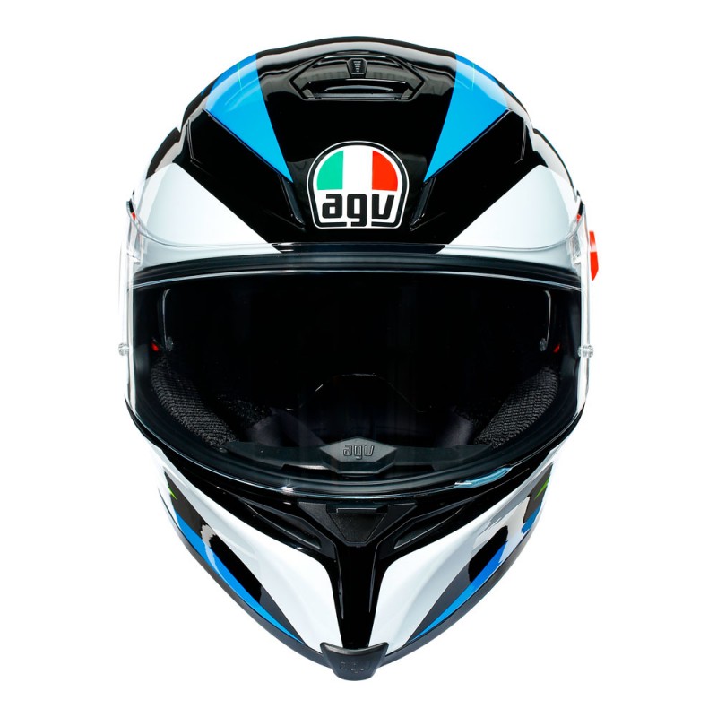 AGV K5 S Helmet Core Black/Cyan/Yellow Fluro