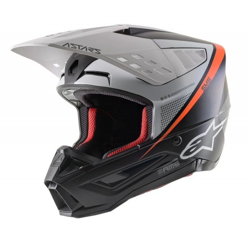 Alpinestars Supertech M5 Helmet Rayon Black/White/Orange