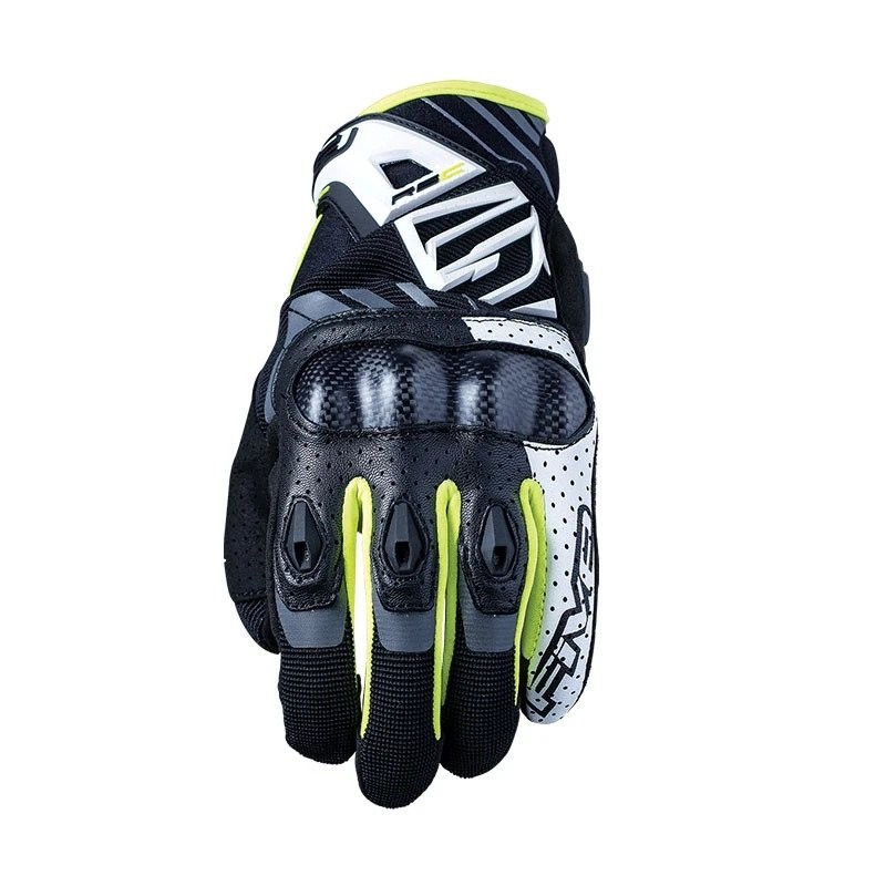 Five RS-C Glove White/Fluro