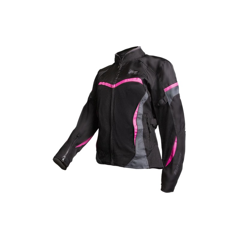 MotoDry Clio Jacket Ladies Black/Magenta